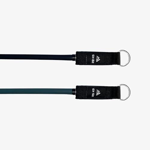 Estensione elastica di 45 kg - 2 bande di resistenza in lattice naturale 20 kg + 25 kg - Compatibile con kit SmartWorkout Elite - Ysert