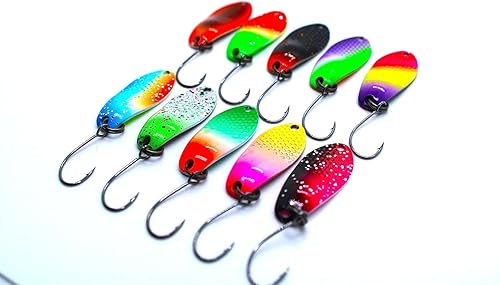 Messeneuheit 2024 - Set di spoon per trote, ultra leggero (selezionabile 2,5 g/1,7 g), accessori per la pesca alla trota - Ysert
