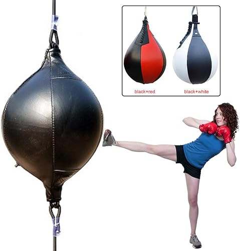 Palla da Boxe Veloce, Sacco da Boxe per Adulti, Palla da Boxe in Pelle da Appendere Girevole Sacco da Boxe da Calcio Girevole per Boxe MMA Muay Thai Fitness o Sport da Combattimento - Ysert