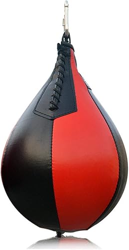 Palla da Boxe Veloce, Sacco da Boxe per Adulti, Palla da Boxe in Pelle da Appendere Girevole Sacco da Boxe da Calcio Girevole per Boxe MMA Muay Thai Fitness o Sport da Combattimento - Ysert