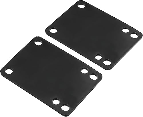 1/8' Rondelle Rialzate per Skateboard, Confezione da 2 Rondelle Rialzate Angolate in Pu 3x2 con Angolazione per Ammortizzazione per Skateboard Truck, Colore Nero - Ysert