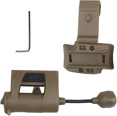 Luce Tattica per elmetto con Accessori per elmetti Militari, LED Pieghevoli IR Verde Rosso Bianco per la Caccia all'aperto Night-Evolution - Ysert