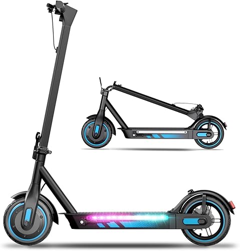 Scooter Elettrico,Alta Potenza 500w,Pneumatici Da 25,4 Cm,Velocità Massima Di 25km/H,Distanza Remota Di 45KM,Sistema Frenante A Doppio Tamburo,Escooter Pieghevole Adulto,Carico Massimo 120KG - Ysert