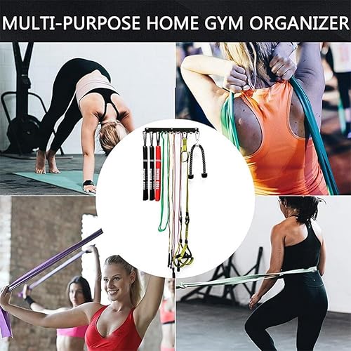 1 pz multiuso palestra attrezzature Storage Rack di resistenza bande di stoccaggio gancio bilanciere rack resistente palestra rack - Ysert