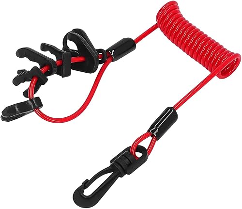 Cordino Universale per Interruttore Motore Barca PU fuoribordo Motore Motore Cavo di Sicurezza Cordino Durevole per Barche e Biciclette - Ysert