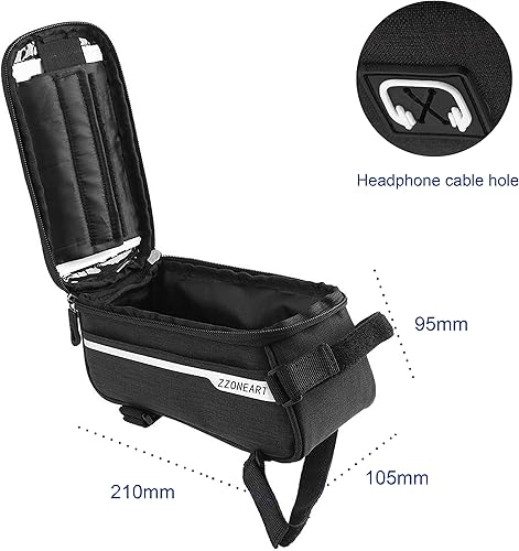 Zone Kit Riparazione Pneumatici Bici,Borsa del Telaio Bici Impermeabile,Mini Pompa Bicicletta,16 in 1 attrezzo Multifunzione,Riparare Le forature di Pneumatici,Accessori per Bici - Ysert