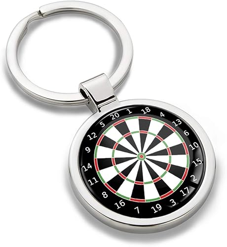 3D Metal Freccette Darts Dartboard Target Bersaglio Portachiavi Accessori Regalo per Uomo Donna KK 197 - Ysert