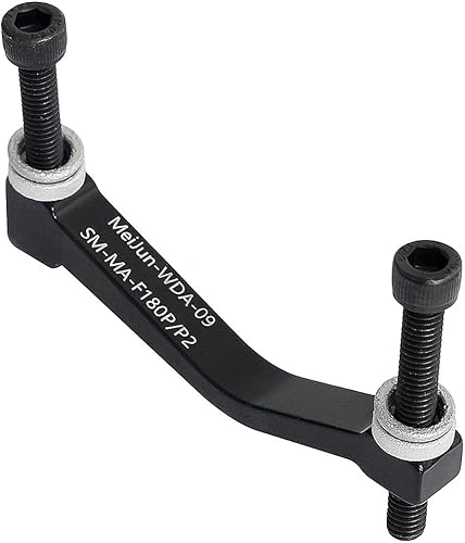 Adattatore Pinza Freno Nero,Parti per Bicicletta,Ultralight della Bici della Bicicletta del Freno a Disco Staffa Adattatore di Montaggio for La Maggior Parte delle Biciclette,Nero, 180mm - Ysert