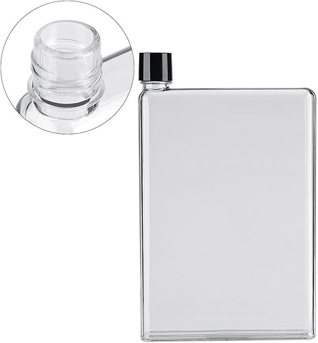 Bottiglia Quadrata Piatta da 750 ml,Borraccia Piatta Portatile BPA Che si Adatta Alla Tasca per Scuola Attività all'Aperto,Palestra,Ciclismo,Escursionismo - Ysert