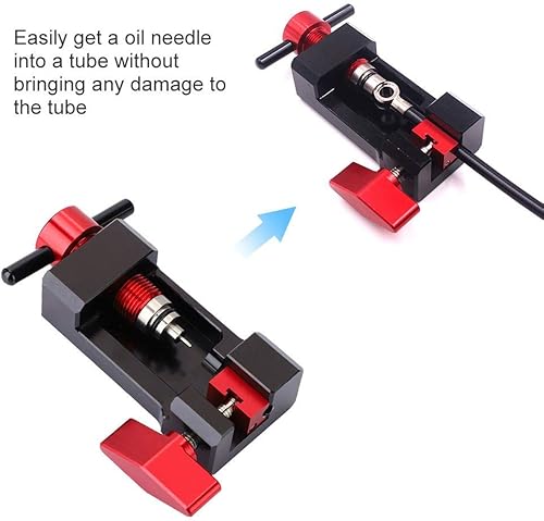 Attrezzo del Tubo dell'olio Bici in Lega di Alluminio, Collegamento della Conduttura di Scarico Ago della Bicicletta Che Inserisce l'attrezzatura del Supporto - Ysert