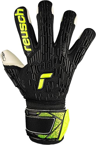 Reusch Attrakt Freegel Gold Finger Support Junior, Guanti da Portiere per Bambini Unisex-Youth - Ysert