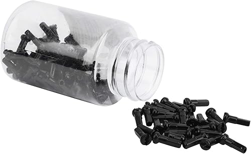 Alomejor 100 Pezzi di Raggio della Bicicletta in Lega di Alluminio Ruota della Bicicletta parlato Punte della Bicicletta parlato Cappuccio 14x6mm - Ysert