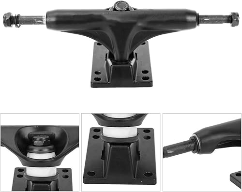 Alomejor 2Pz Skateboard Trucks, Bracke del Ponte da Skateboard Professionale Skateboard Belt Drive Truck per Longboard, Non Includere Le Ruote - Ysert