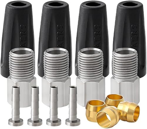 Inserto per freno a disco per bicicletta, inserto oliva, inserto per tubo dei freni, colore: verde oliva - Ysert