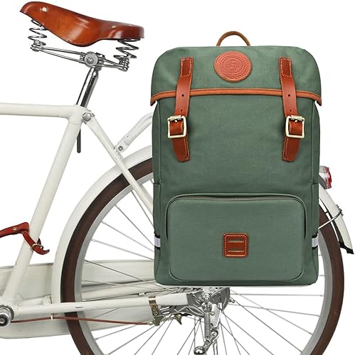 TOURBON - Borsa a tracolla per bicicletta, impermeabile, in tela, per viaggi, scuola - Ysert