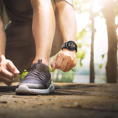 NotoCity Cinturino per Garmin Fenix 6s/Fenix 6s PRO/Fenix 5s/Fenix 5s Plus, 20mm Cinturino di Ricambio in Silicone, Braccialetto Quick-Fit(Nero) - Ysert