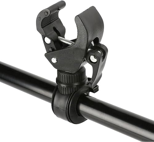 Fixinus 2 pezzi supporto per torcia per bicicletta, girevole a 360 gradi, clip universale per manubrio per mountain bike e bicicletta, supporto luce LED, fotocamera d'azione, GPS - Ysert