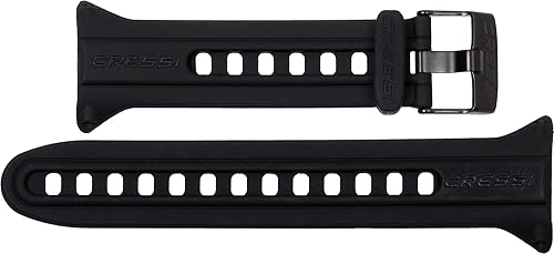 Cressi Cartesio Watchband, Cinturino Computer Unisex Adulto, Nero/Nero, Unica - Ysert