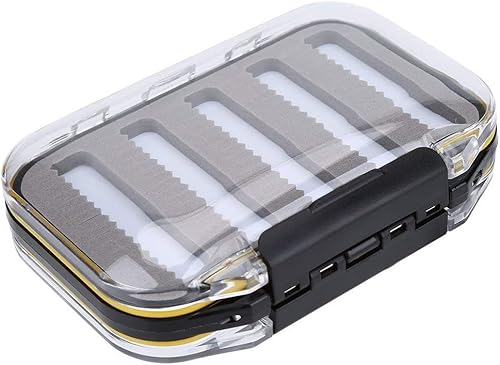 Scatola per la Pesca a Mosca, Scatola per Mosche a Doppia Faccia Impermeabile Scatola per Esche per la Pesca a Mosca Trasparente Facile da impugnare Leggera - Ysert