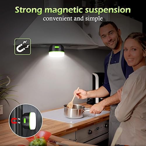 Lanterna da campeggio, lanktoo luci per tende ricaricabili con telecomando e power bank 6400mAh - Ysert