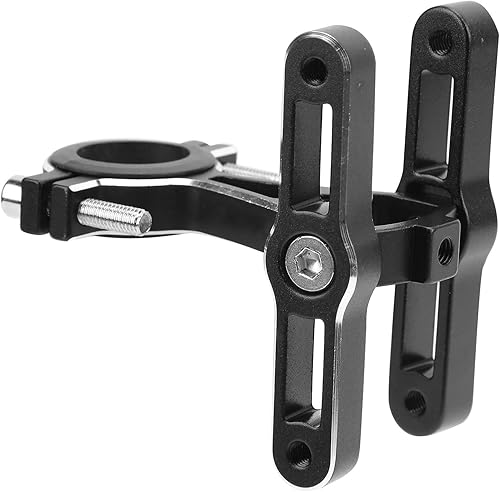 Adattatore per portaborraccia per bicicletta, rotazione di 360 gradi, portaborraccia per manubrio bici, adattatore per portaborraccia doppio Dual - Ysert