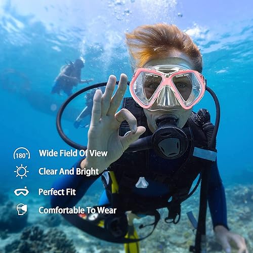 Occhiali da Nuoto per Adulto, Anti-appannamento Anti-perdite con Protezione UV Visione chiara Facile da regolare per Uomo Donna Adulti e Adolescenti - Ysert