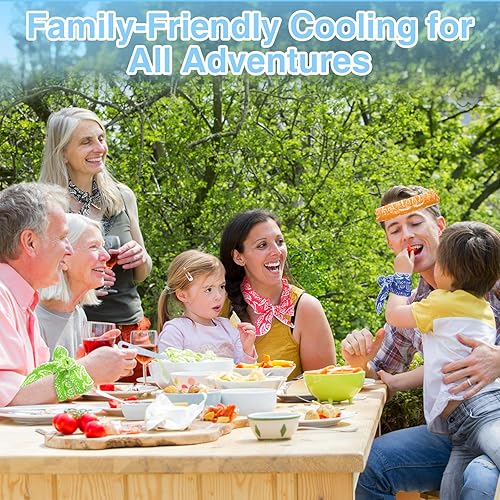 IHLOOTD Sciarpa Rinfrescante, 5pcs Asciugamano per Il Ghiaccio Estivo, Traspirante Bandana Rinfrescante Istantaneo, Fasce Raffreddamento per Il Collo, per Passeggiate Equitazione All'Aperto (A) - Ysert