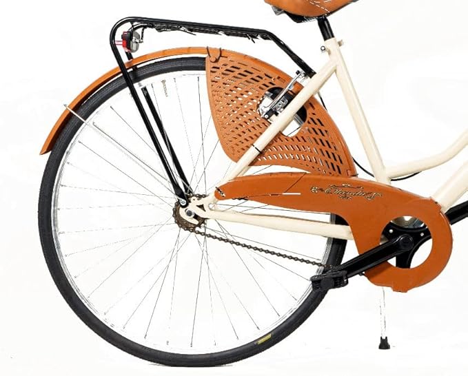 COPPIA PARAVESTE BICI 26 IN PLASTICA CON MOLLE-BICICLETTA OLANDA -MARRONE - Ysert