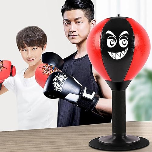 Punching Ball da Tavolo Punching Ball Bambini Pungiball da Tavolo Pera Veloce Boxe Sacco da Boxe Bambini Punchball con Ventosa Ad Alta Adesione per Adulti, Bambini, Casa, Scuola - Ysert