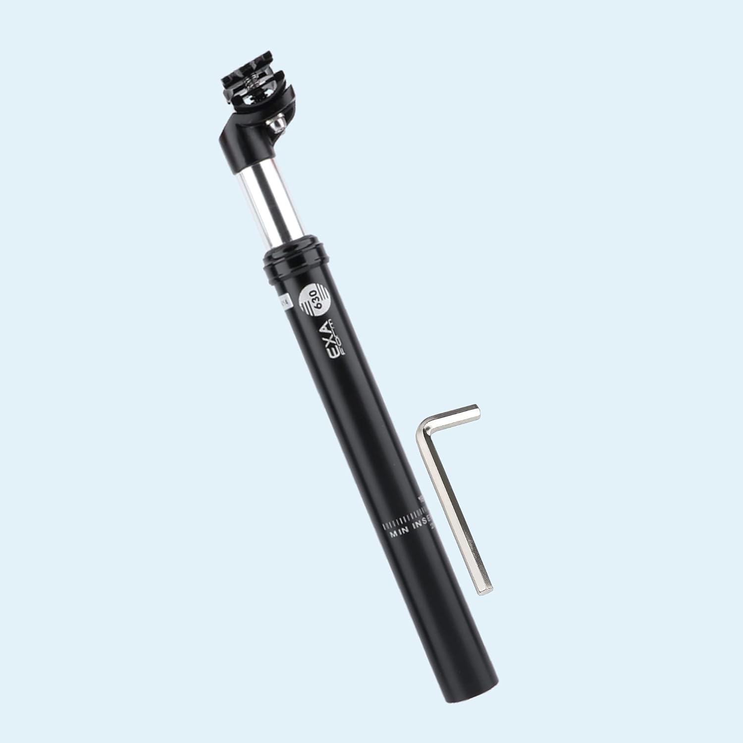 Spring - Reggisella a Molla con Diametro di 27,2/30,9 o 31,6 mm, in Alluminio, Lunghezza 350 mm, per Biciclette elettriche, MTB, Trekking Citybike - Ysert