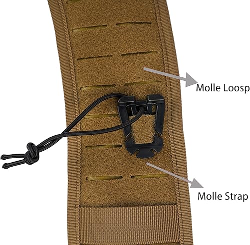 MELOTOUGH Bretelle tattiche del gancio del metallo per il dovere militare della cinghia del cablaggio della polizia bretelle della cintura di applicazione della legge - Ysert