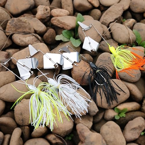 Sougayilang Esche da pesca Buzzbait Spinnerbait Jigs Lure per spigola luccio pesca - Ysert