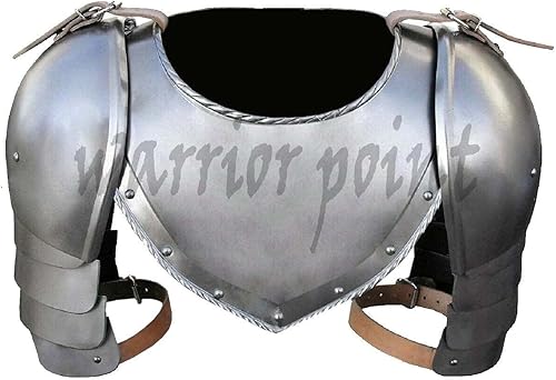 Set di spolette in Ferro Medievale, per Braccio, Spalla, Vichingo, crociato, Pauldrons Armor - Ysert