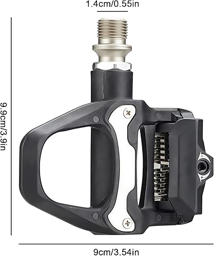 SPD-SL - Pedali per bici da corsa, R26, SPD-SL, pedali a scatto, pedali SPD-SL, 9/16 pollici, per uso esterno, interno e ciclismo - Ysert