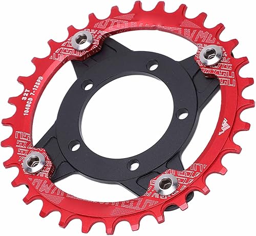 SUNGOOYUE Adattatore per Pignone BCD 32T da 104 Mm, Corona per Bici Base di Conversione Piastra Dente Positiva Negativa per 7 8 9 10 11 velocità Motore Centrale - Ysert
