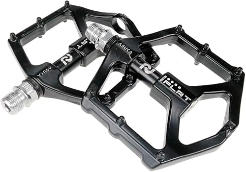 Pedali Antiscivolo in Lega di magnesio Easy MTB/Mountain Bike/Bici da Strada/City Bike/Pedali per Ciclismo/BMX Pedali per Biciclette con Fuso in Acciaio CR-Mo - Ysert