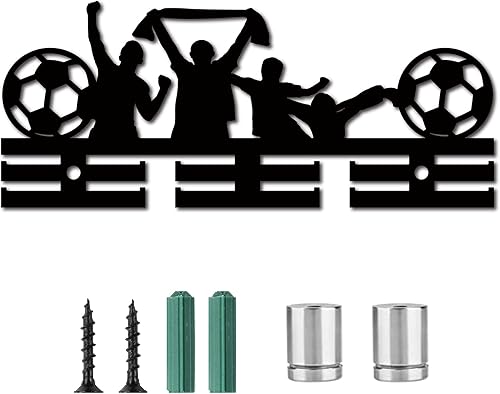 CREATCABIN Porta Medaglie Judo Appendiabiti per Medaglie Sportive Appendiabiti Medaglie Espositore Parete in Acrilico Montato 40 medaglie per Atleti Corridori Campioni Calcio Medaglia Nero 29x11.9cm - Ysert