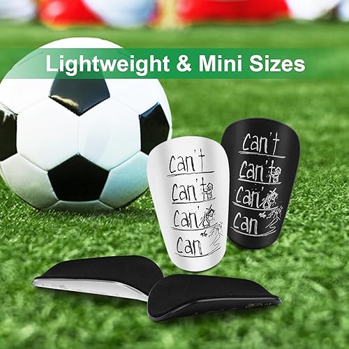Mini Parastinchi Calcio, 2 Paia di Mini Protezioni per le Gambe per Bambini e Ragazzi, Protezione per Stinchi da Calcio, Ideale per Calcio e Altri Sport - Ysert