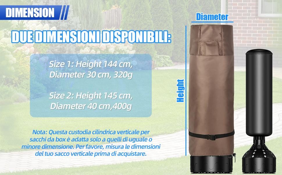 copri punching bag piedistallo