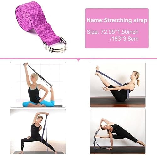 5 Pezzi Set di Attrezzature per Yoga Palla per Yoga Esercizio Ginnastica Fitness Pilates Palla Esercizio Yoga Blocchi Fascia per Resistenza - Ysert