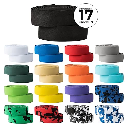 resistente nastro per il manubrio della bici, inclusi tappi di chiusura e strisce adesive - Super antiscivolo e facile da applicare - 200cm x 3cm (viola) - Ysert