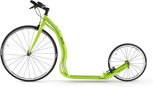 Wolfer Monopattino – fino a 120 kg – Monopattino con pneumatici 28/20 – Scooter per adulti veloce in lega di alluminio, peso 7 kg - Ysert