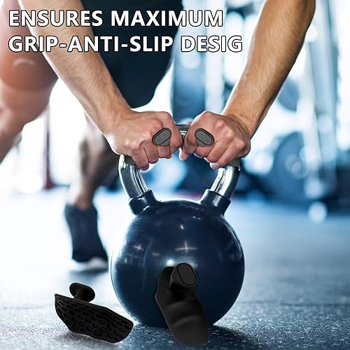 PORUPAEL 1 paio di impugnature in silicone antiscivolo – Guanti da fitness traspiranti per uomo e donna – ideali per trazioni, powerlifting e bodybuilding – protezione ergonomica per le mani - Ysert