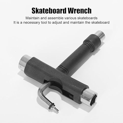 Skate Tool, Attrezzo Skate, Chiave per Skateboard, Skateboard Tool, Skate Chiave, Strumento per Skateboard, all-in-One Skate Tools, Chiave a T per Skateboard, Chiave Attrezzi per Skateboard, 1 Pezzi - Ysert