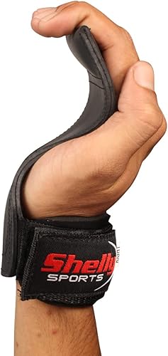 Shelly Grips PRO Multi Grip cinghie/ganci Premium Heavy Duty Sollevamento cinghie/guanti bilanciere cinghie da ginnastica alternative ai ganci di alimentazione Dead Lift regolabili in neoprene imbottito - Ysert