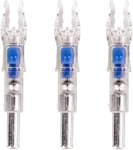 3 Pezzi Cocca per Arco per Tiro con L'Arco, Cocca a LED Cocca Illuminata Automaticamente 6.2mm LED Cocca per Freccia Incandescente per La Caccia () - Ysert