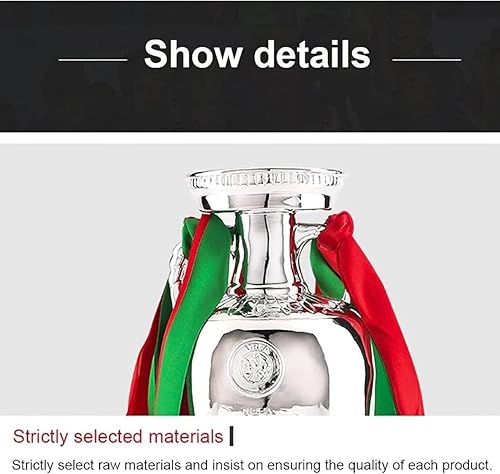 Trofeo di Calcio, Trofeo di Replica della Coppa Europea, Resina Trofeo Sportivo Coppa Europea, Souvenir Decorativi e Oggetti da Collezione per Gli Appassionati di Sport, 16-60cm - Ysert