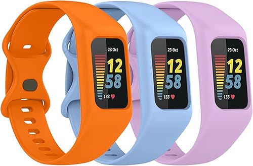 Gheper Cinturino morbido compatibile con Fitbit Charge 6, Charge 5, Charge 4, Charge 3/3SE in silicone - Ysert