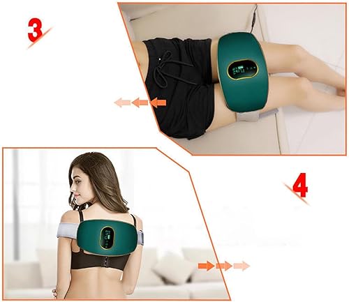 Massaggiatore Vibrante Addominale, Cintura per Massaggio Addominale - Dispositivo di Allenamento con Vibrazioni in Vita Regolabile - Multifunzionale per Addome, Glutei, Gambe, Schiena - Ysert