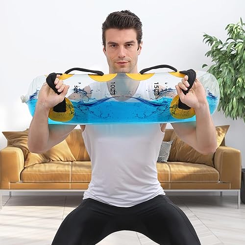 Ysislybin Aqua Bag, Power Bag 20kg Allenamento Sand Bag Fitness Water Bag Sacca d'Acqua Riempibile per Cardio Borsa per Acqua da Allenamento per Fitness Casa Palestra Yoga - Ysert